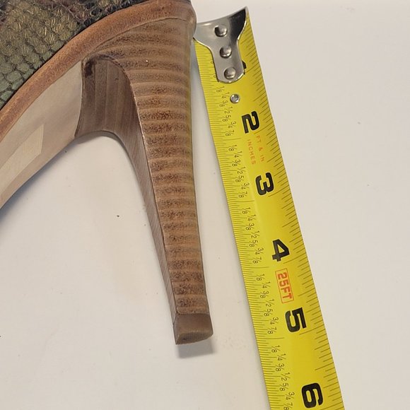 ELAINE TURNER  Size 9 Snakeskin Platform Stiletto 5" Heel Round Closed Toe - Picture 10 of 10